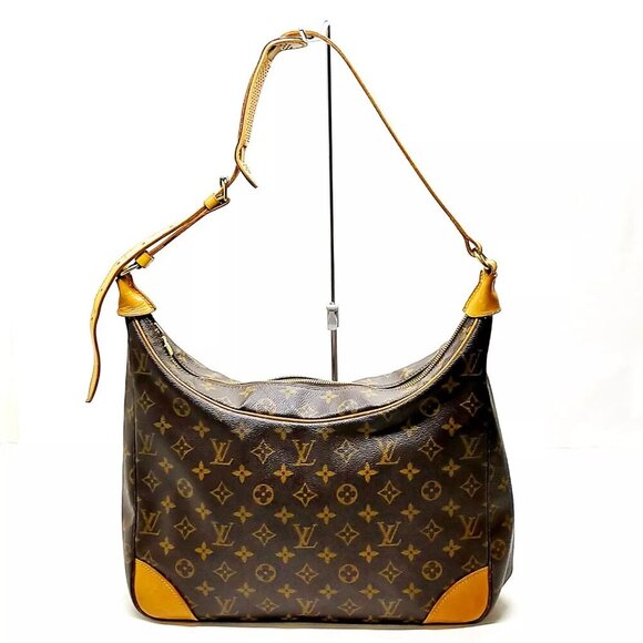 Louis Vuitton LV Shoulder Bag Boulogne 35 Brown Monogram 390-122824 - Picture 1 of 9